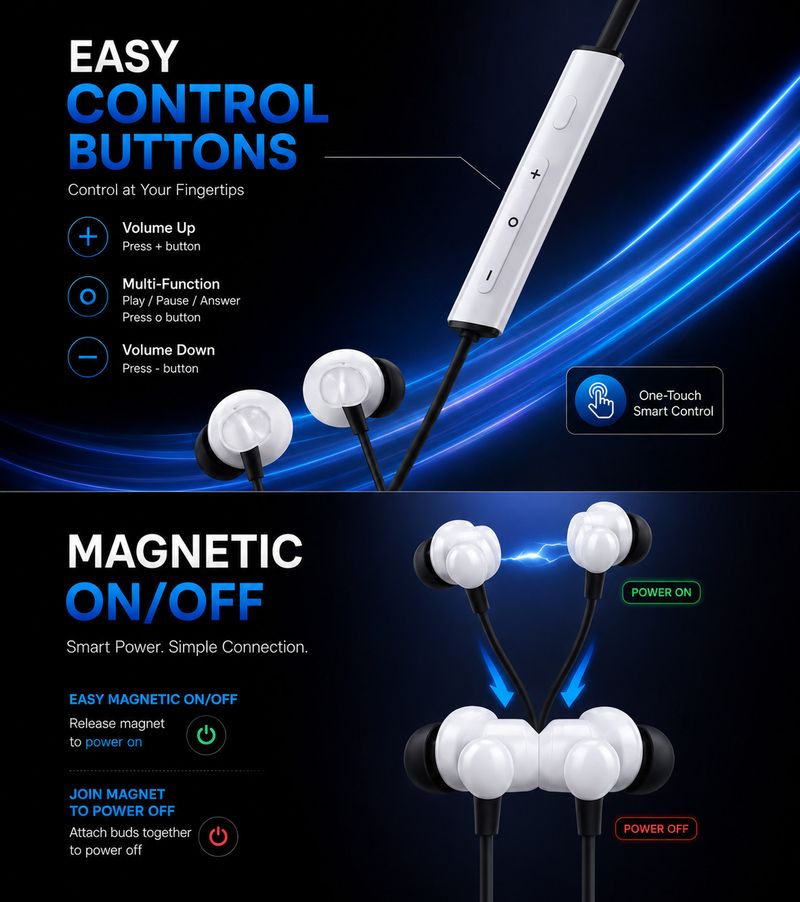 F FERONS Neo buds 3 Wireless Neckband - Image 5