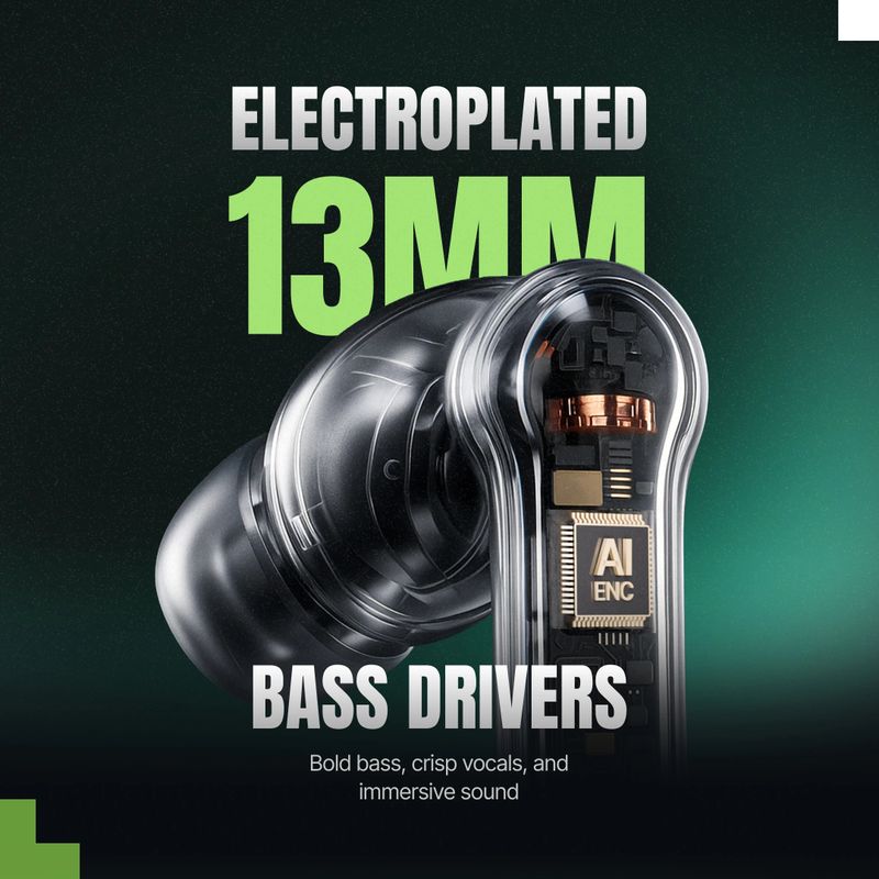 Mivi Duopods Horizon AI-ENC Bluetooth Headset - Image 6