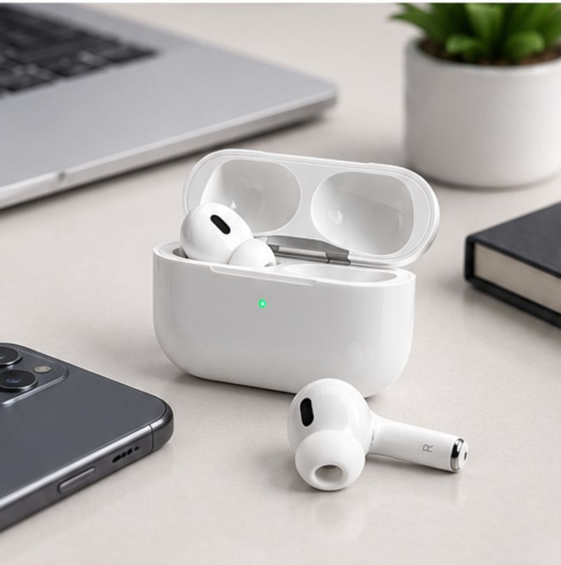 GWALBROS Airpodes Pro 2 Bluetooth Headset White - Image 3