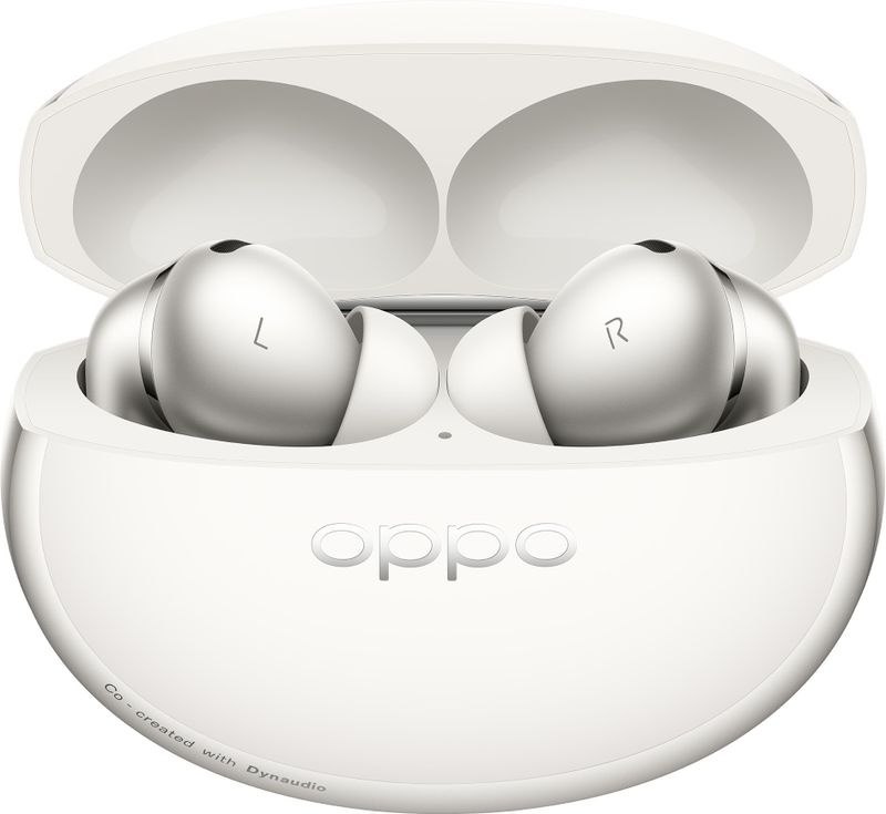 OPPO Enco X4 , Dynaudio-Tuned Hi-Fi Sound, AI Adaptive ANC & Lossless Audio Bluetooth Headset (Glacier White, True Wireless) - Image 2