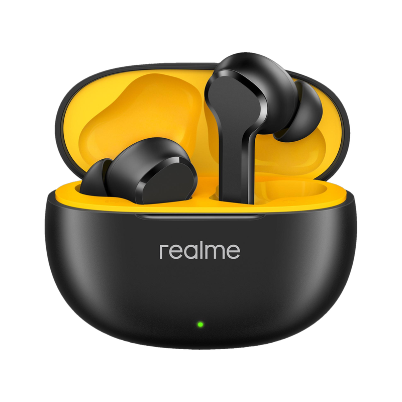 realme Buds T110 with AI ENC for calls, upto 38 hours of Playback and Fast Charging Bluetooth Headset Black, True Wireless