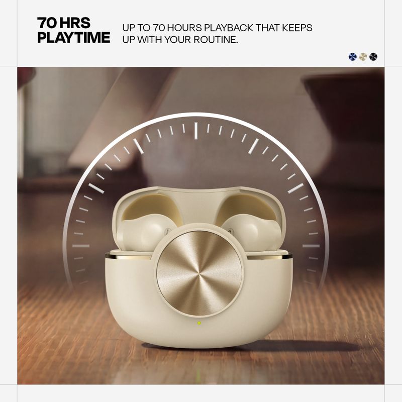 Number Navo Buds X5 TWS Earbuds, Beige - Image 4