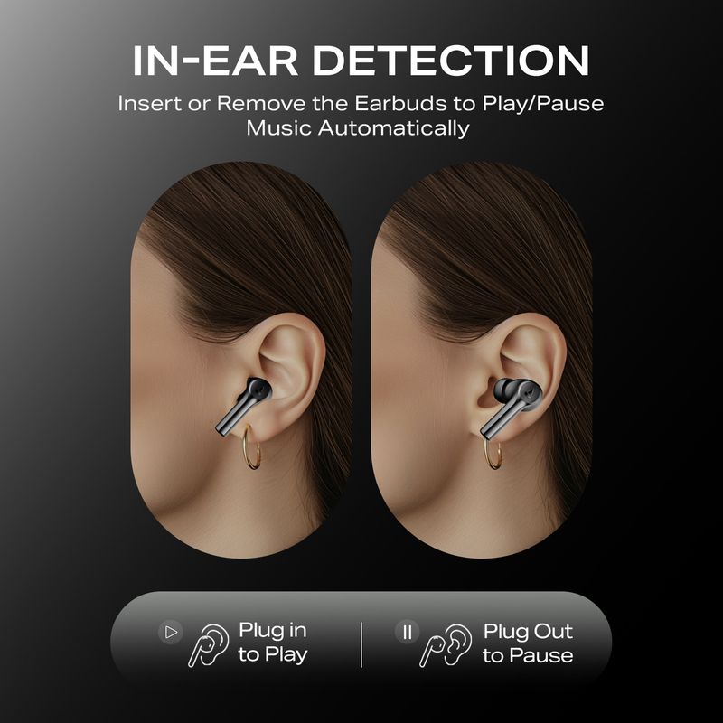boAt Airdopes Supreme TWS Earbuds, Classic Black - Image 6