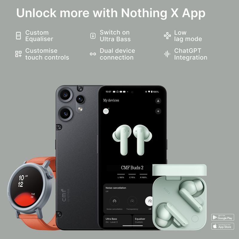 CMF by Nothing Buds 2 48 dB Hybrid ANC Bluetooth Headset - Image 5