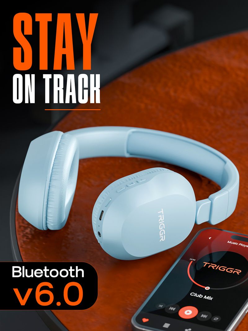 TRIGGR Trinity Neo Bluetooth Headset, Glacier Blue - Image 5