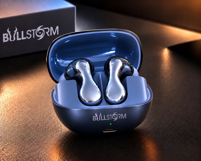 BULLSTORM Voltiq 977 Earbuds Bluetooth 5.3, 24Hr Playtime, Blue - Image 2
