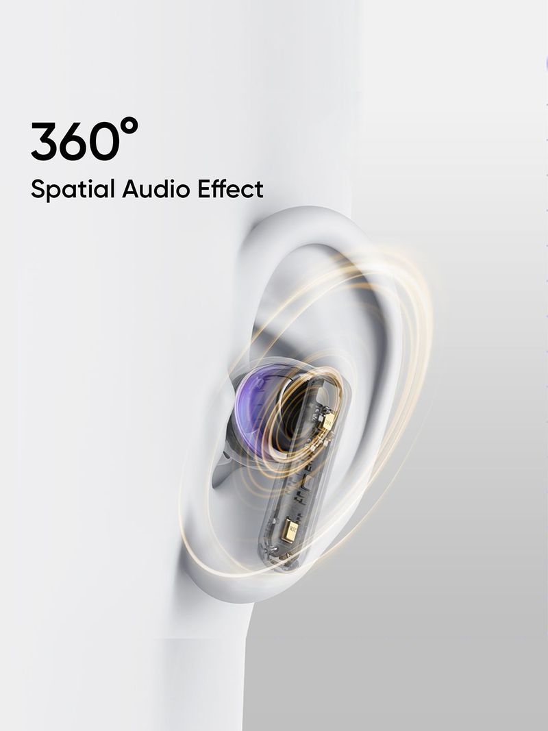 realme Buds T310 True Wireless Earbuds (Agile White) - Image 5