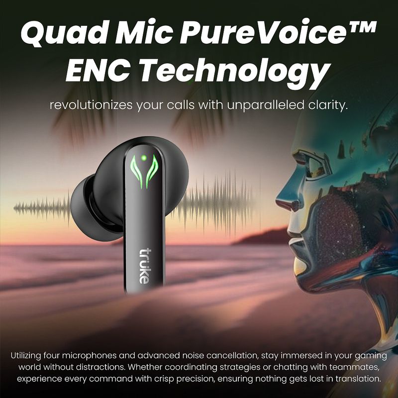 truke BTG Ultra Bluetooth Gaming Headset - Image 4