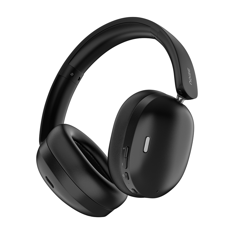 Noise Airwave Max XR, 120H Segment Best Playtime, ANC, HFA Tech, Dual Pairing, BT V6.0 Bluetooth Headset Carbon black, On the Ear