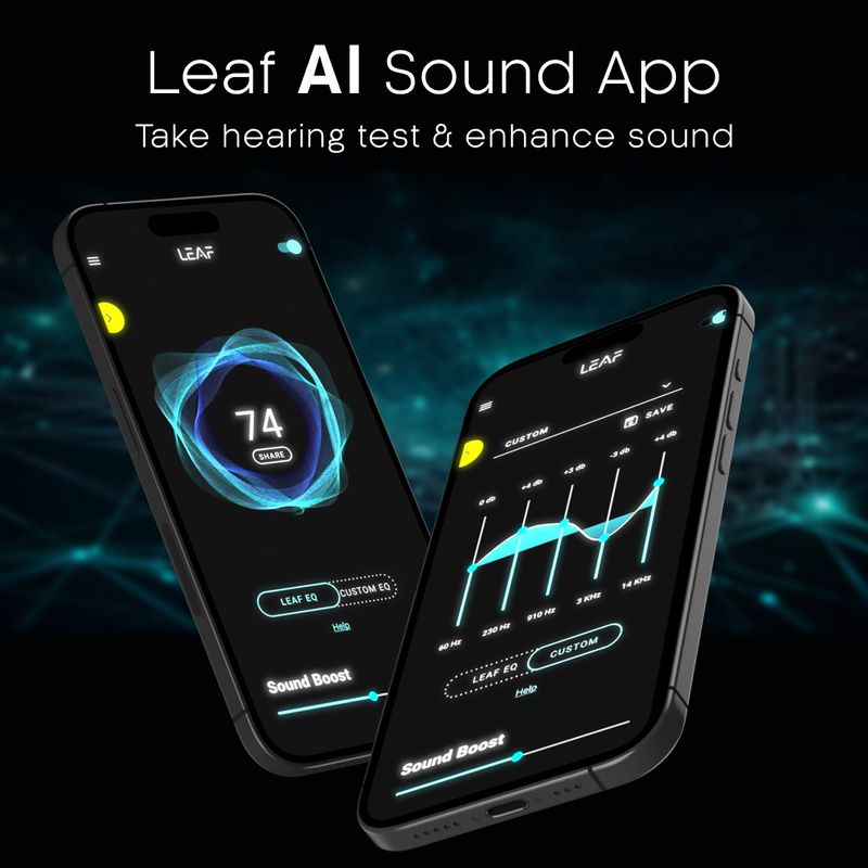 Leaf Buds X121 True Wireless, AI SOUND App,30H Playtime, Fast Charge,10mm Driver Bluetooth Headset (Carbon Black, In the Ear) - Image 4