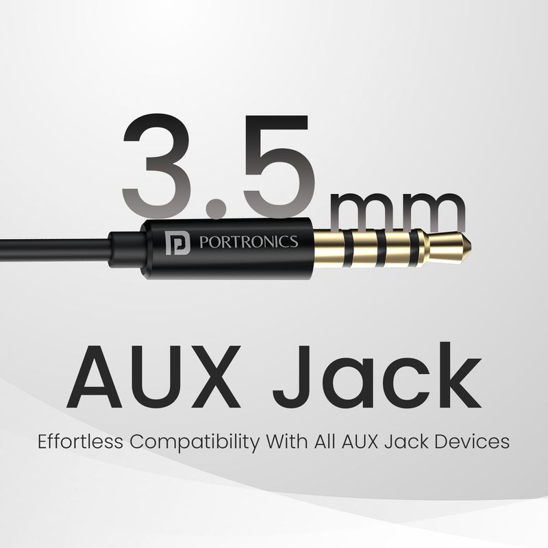 Portronics Conch Theta A 3.5mm Wired Earphone - Image 3