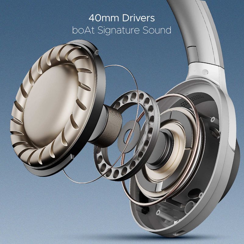 boAt Airdopes Joy Bluetooth Headset (Silver) - Image 4