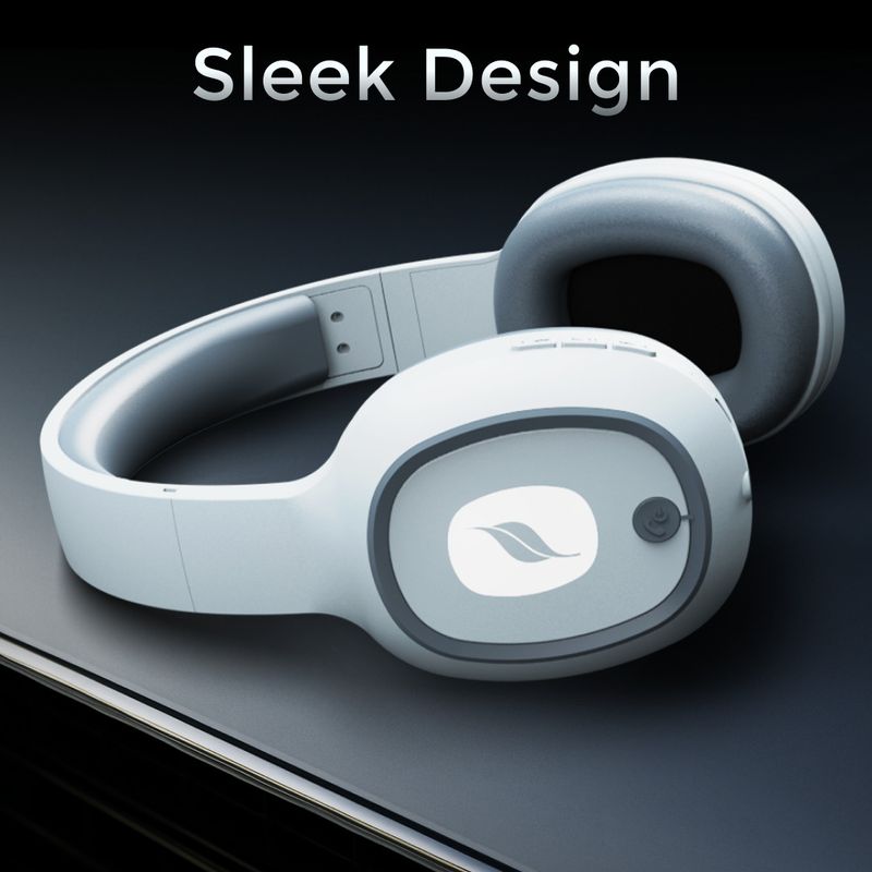 Leaf Bass Bluetooth Headset Aqua Grey - Image 6