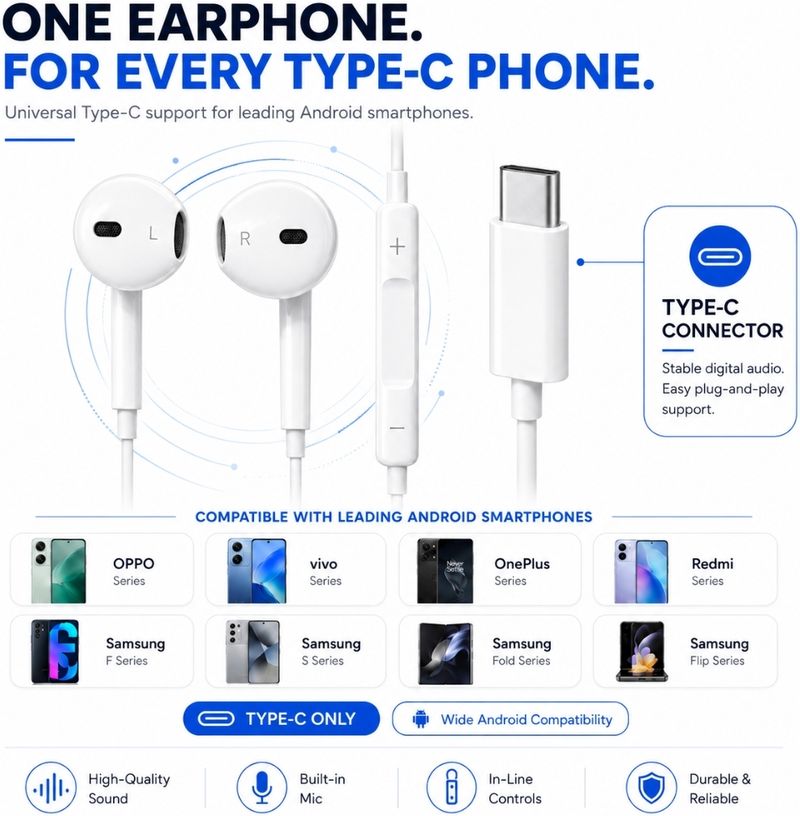 uddo Original Type C Earphones - Image 4
