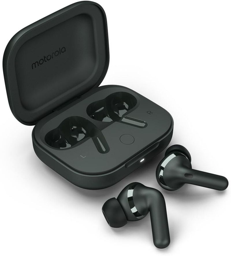 Motorola buds+ True Wireless Earbuds (Forest Gray) - Image 4