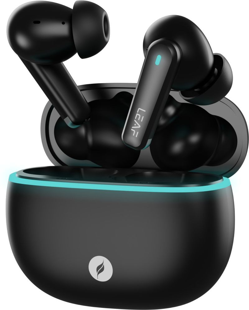 Leaf Buds X121 True Wireless, AI SOUND App,30H Playtime, Fast Charge,10mm Driver Bluetooth Headset (Carbon Black, In the Ear) - Image 2