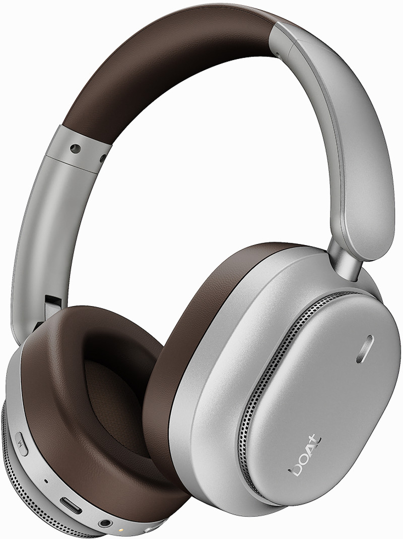 boAt Rockerz Plus 440,Dual Driver,80H Battery,BEAST Mode,ENx,BT v6.0,IPX4,ASAP Charge Bluetooth Headset Metal Grey, On the Ear