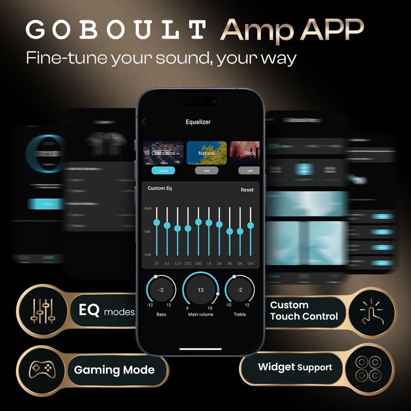 Goboult Raven Wireless Headset, 70Hrs Battery, Quad Mic ENC - Image 5