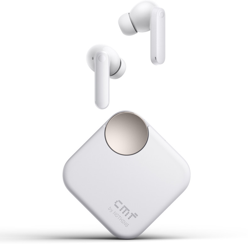 CMF by Nothing Buds 2 Plus with 50dB Hybrid ANC| Hi-Res + LDAC| Spatial Audio| 6HD Mic| 61.5Hrs Bluetooth Headset Light Grey, In the Ear