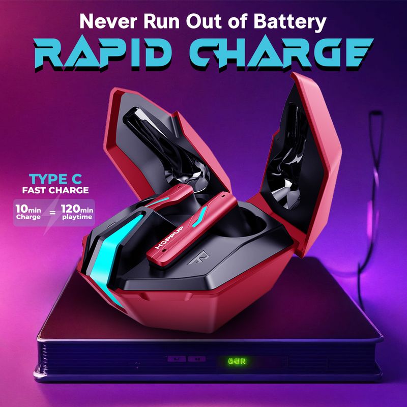 HOPPUP Xo6 Gaming Earbuds 35MS Low Latency - Image 4