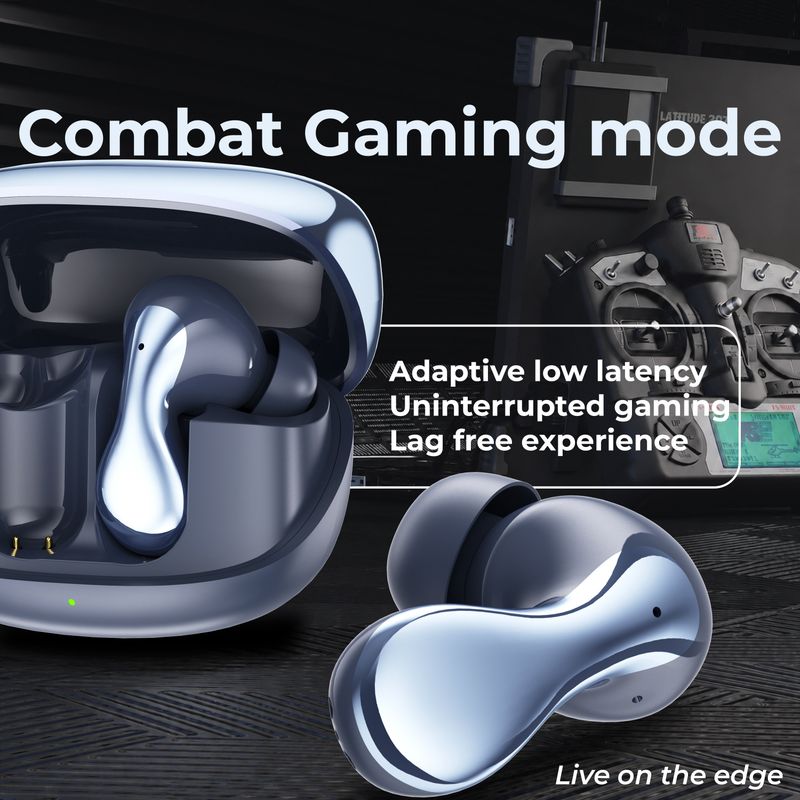 snowbudy SuperPods Immersio Dolby Audio, 3D Soundstage, Wireless EarBuds with Deep Bass-5 Bluetooth Gaming Headset (Blue, True Wireless) - Image 7