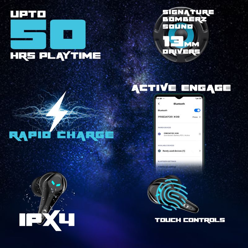 HOPPUP Predator Xo3 Gaming Earbuds - Image 3