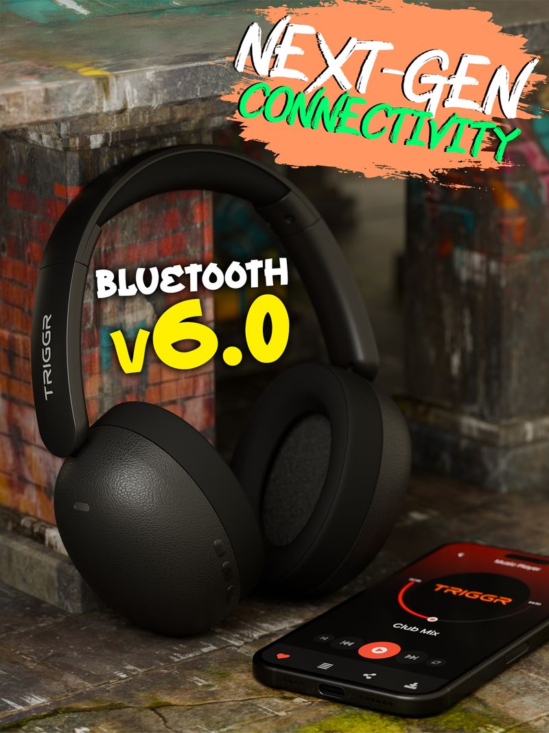 TRIGGR ट्रिगगर Punkheadz Z3 with Latest BT v6.0, 50H Battery, Dual - Image 4