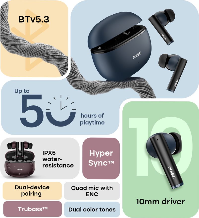 Noise Buds Vs501 Bluetooth Headset - Image 4