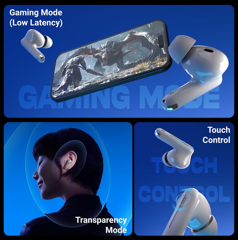 ZEBRONICS Zeb-Monk Pro Grey Bluetooth Headset - Image 6