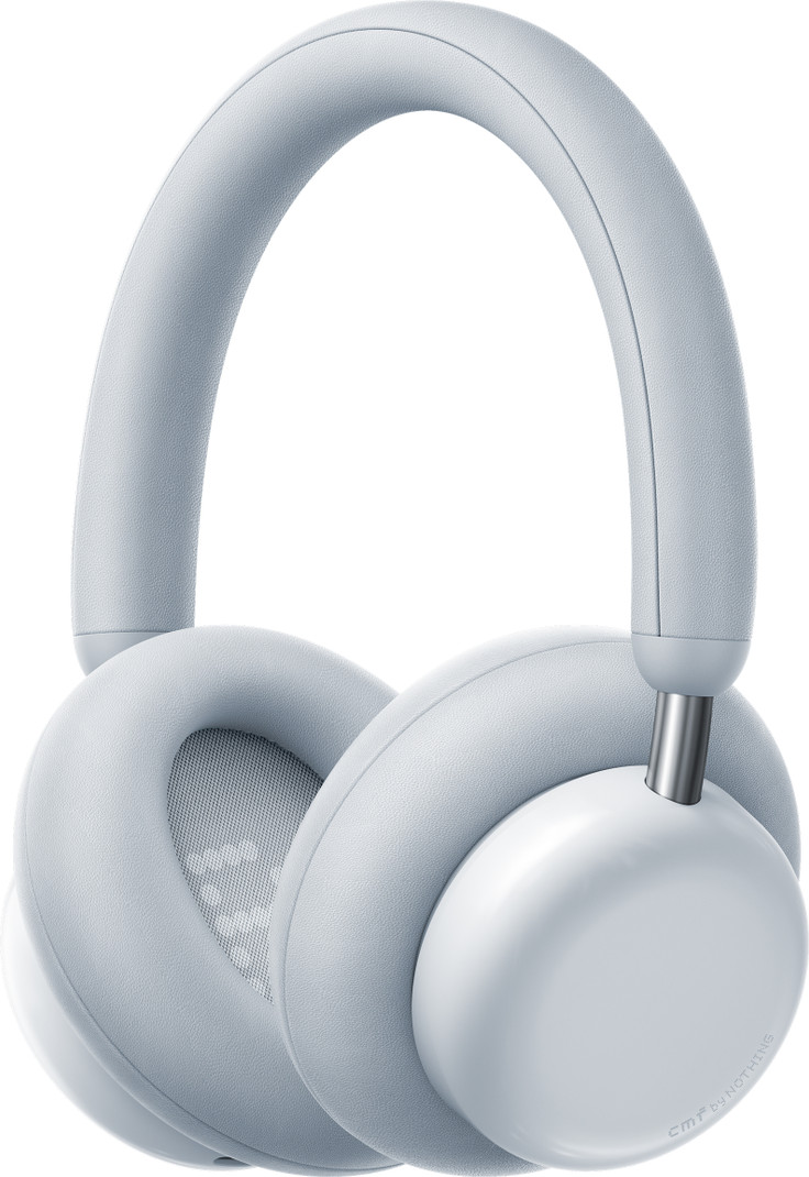 CMF by Nothing Headphone Pro, Hi-Res+LDAC|100hrs Playback|40dB ANC|5min=8hrs Charge|40mm Driver Bluetooth & Wired Headset Light Grey, On the Ear
