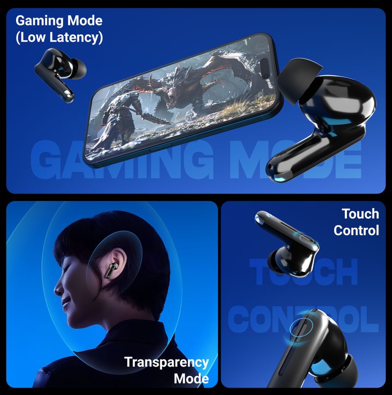 ZEBRONICS Zeb-Monk Pro Black Bluetooth Headset - Image 6