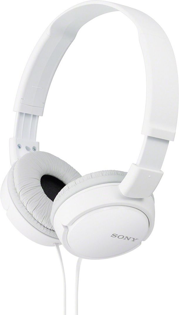 Sony ZX110A Wired without Mic Headset (White, On the Ear)