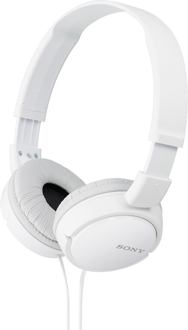 Sony ZX110A Wired without Mic Headset (White, On the Ear)
