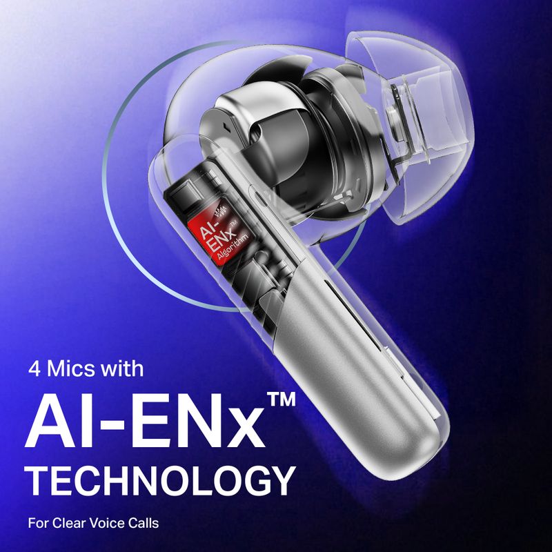 boAt Airdopes Prime 412 TWS Earbuds, Lunar White - Image 5