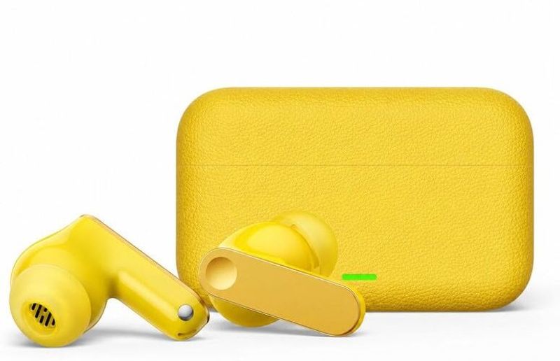 VOXERA T500 Pro 40hr Bluetooth Earbuds Yellow - Image 3