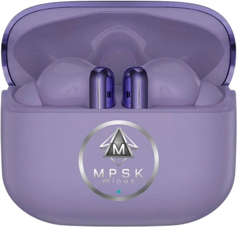 MMPSKminus BT-181 in The Ear Upto 48Hours Playtime,with AI ENC for calls&Deep Bass-4 Bluetooth Gaming Headset (Purple, True Wireless) - Image 2