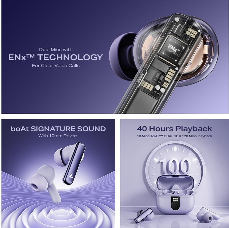 boAt Airdopes 181 Pro 100H Battery Bluetooth Headset - Image 3