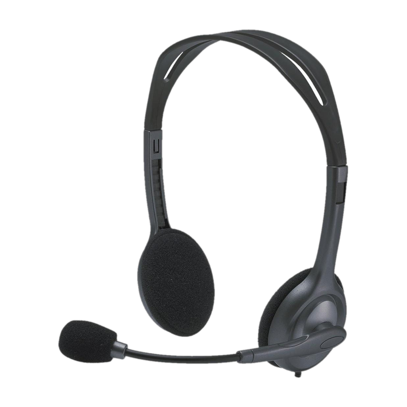 Logitech H-111 Wired Headset Black, On the Ear