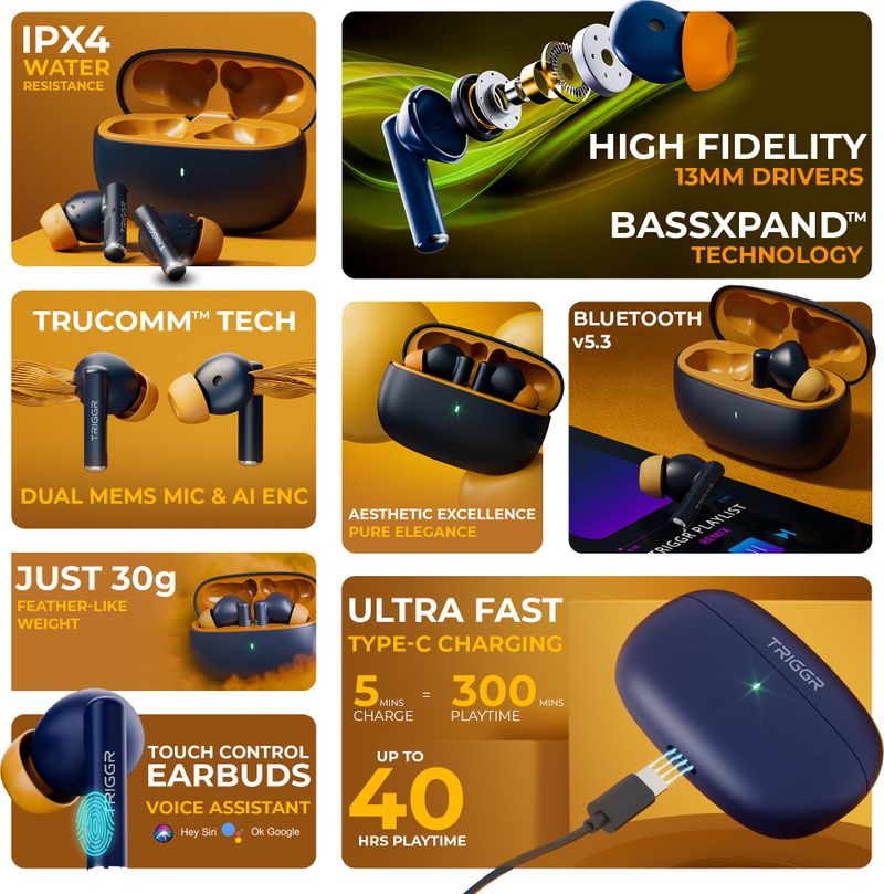 TRIGGR Ultrabuds N1 Neo Bluetooth Headset - Image 3