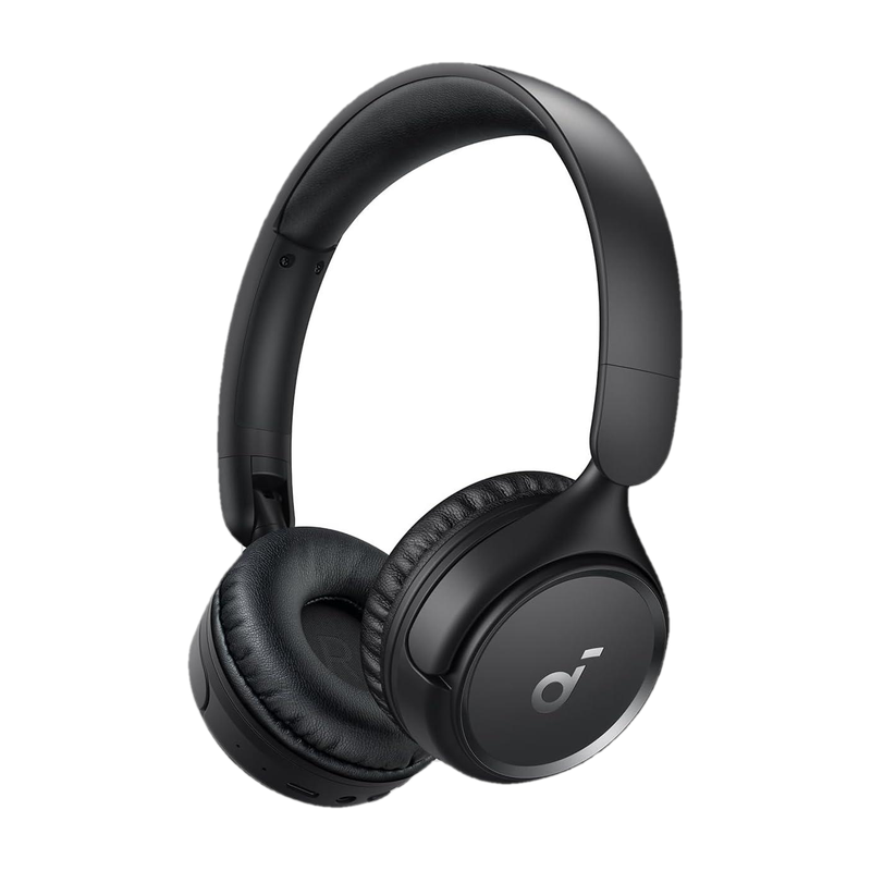 soundcore by Anker H30i OnEar Headphone with 40mm pure bass drivers,70 Hrs battery,Dual connection Bluetooth Headset (Black, On the Ear)