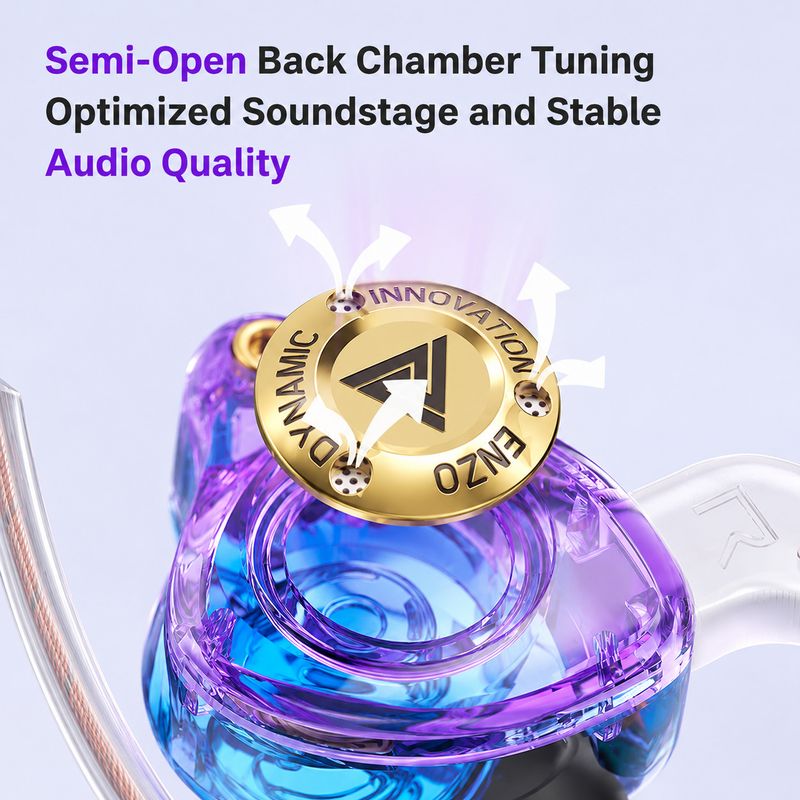 fire turtle Wired Gaming IEM Earphones with 11mm Driver - Image 4