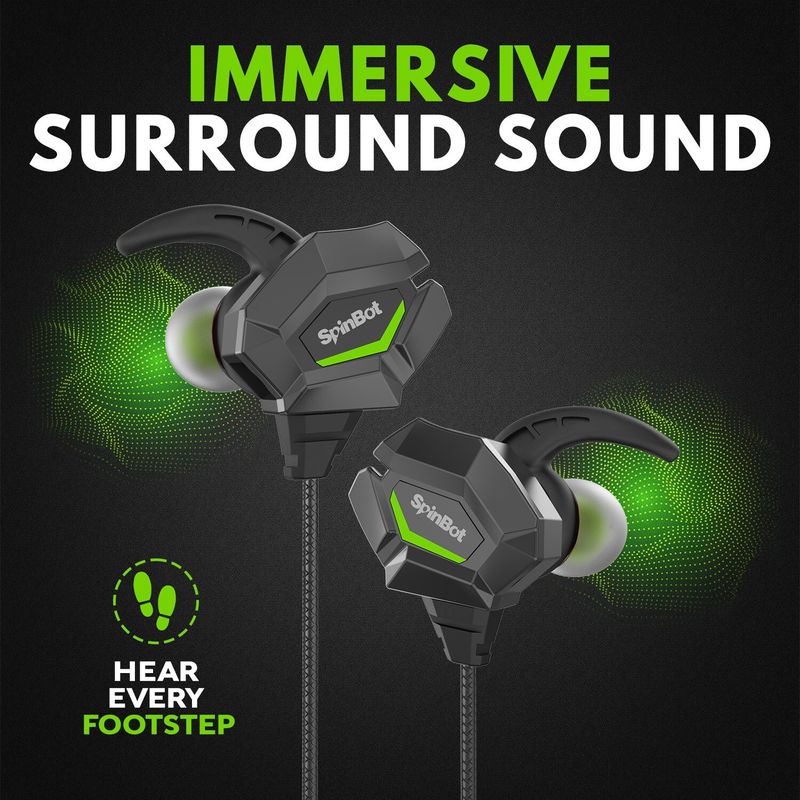 SpinBot BattleBudz W20 Wired Gaming Earphones - Image 6