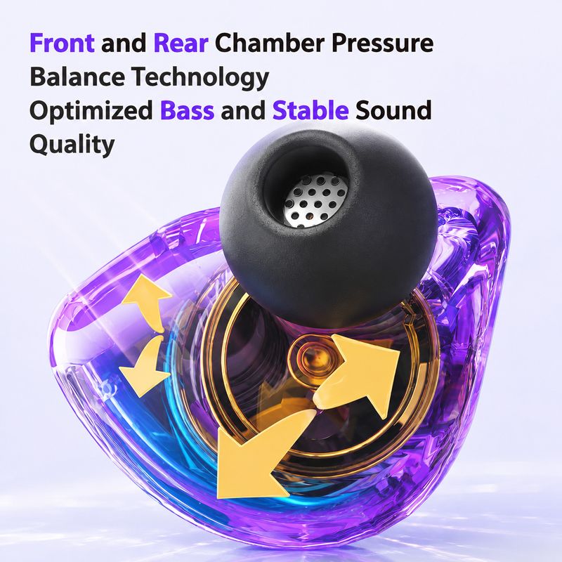 fire turtle Wired Gaming IEM Earphones with 11mm Driver - Image 5