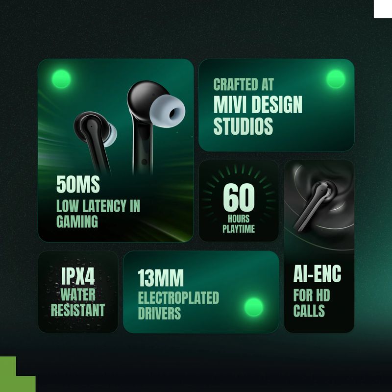 Mivi Duopods Horizon AI-ENC Bluetooth Headset - Image 4