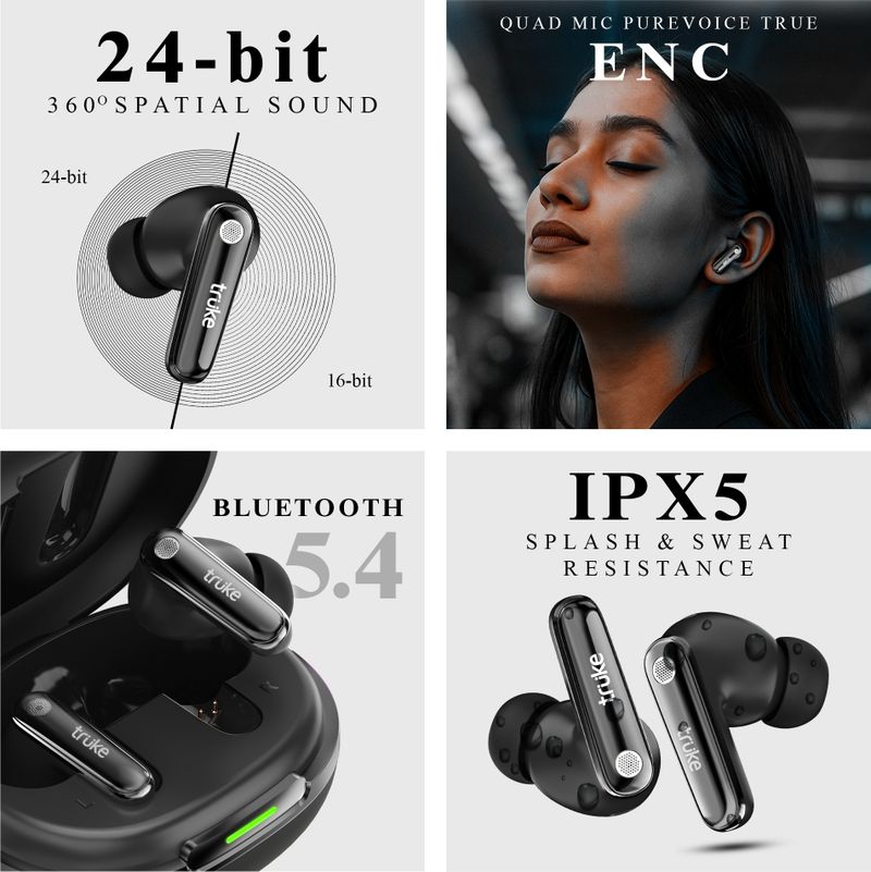 truke Mega 10 Earbuds 24-bit Spatial Sound - Image 3