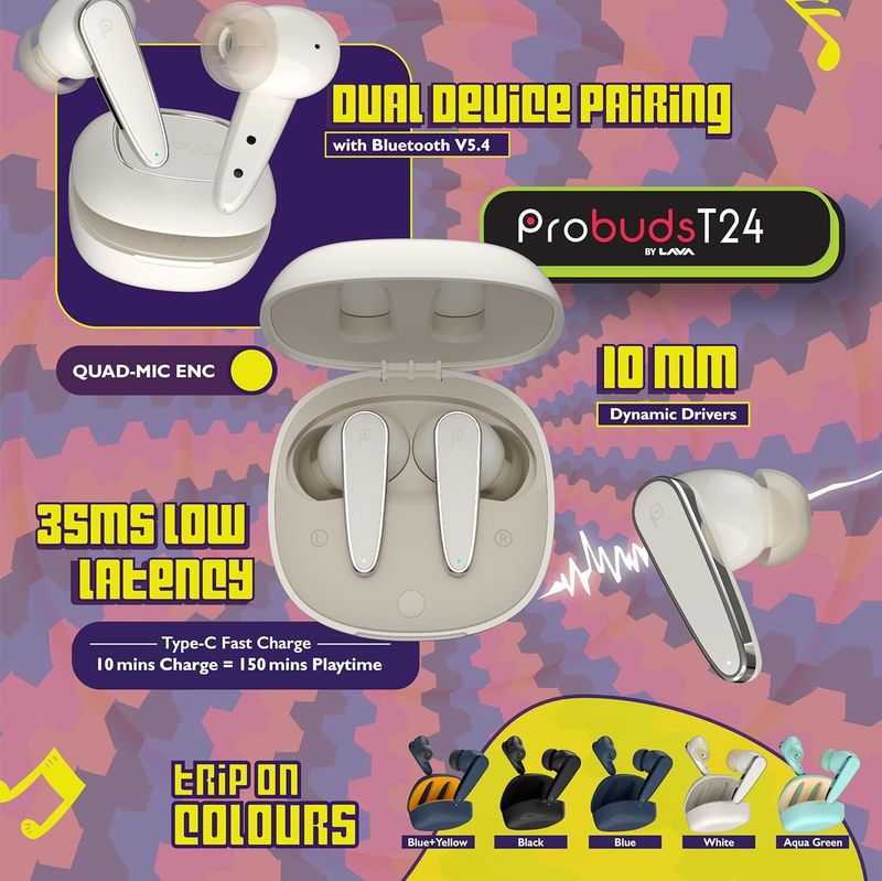 LAVA Probuds T24 Wireless Earbuds - Image 6
