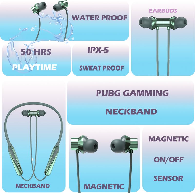 ROKAVO Hunt Wireless Neckband Earphones - Image 6
