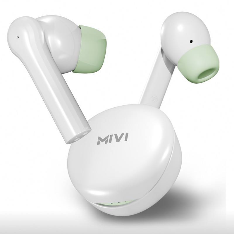 Duopods Horizon [New Launch], AI-ENC, 60 Hrs, 13mm Drivers, Fast Charge, BT v5.3 Bluetooth Headset (Pearl White, True Wireless)