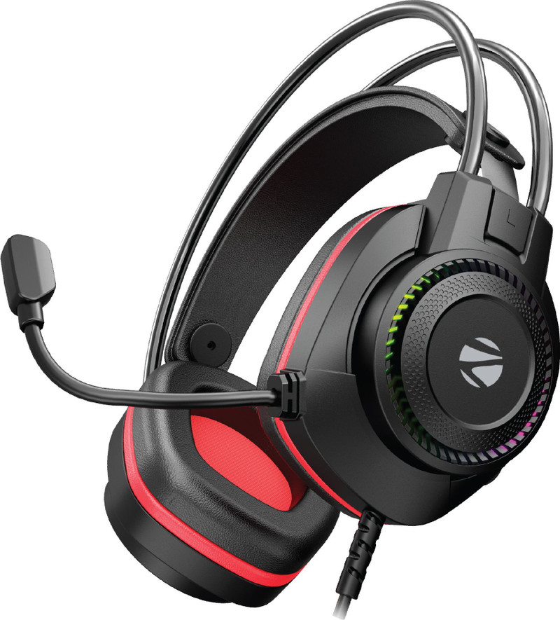 ZEBRONICS Zeb-Jet 7.1,Gaming Headphone, Simulated 7.1 Surround Sound, Adv Windows Software Wired Gaming Headset (Black, On the Ear)