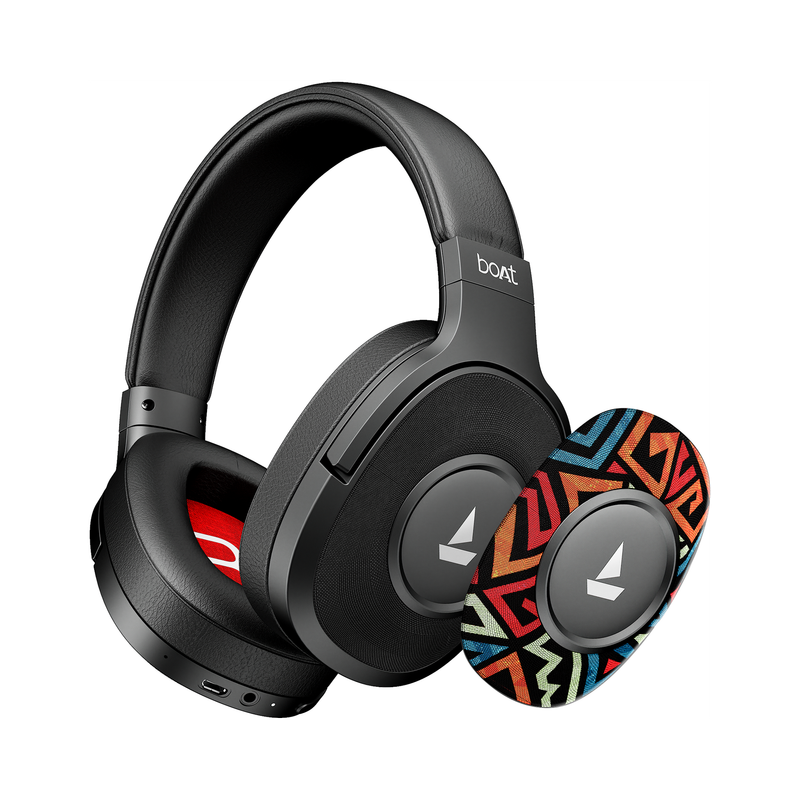 Boat Rockerz Plus 550, Customizable Earcups,100h Battery,Stream Ad Free Music Via App Bluetooth